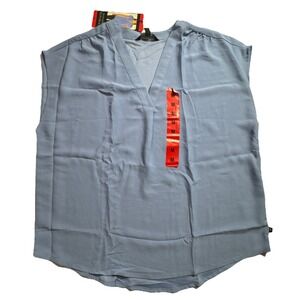 Banana Republic Womens V-Neck Sleeveless Blouse Light Blue Size M New 1764639